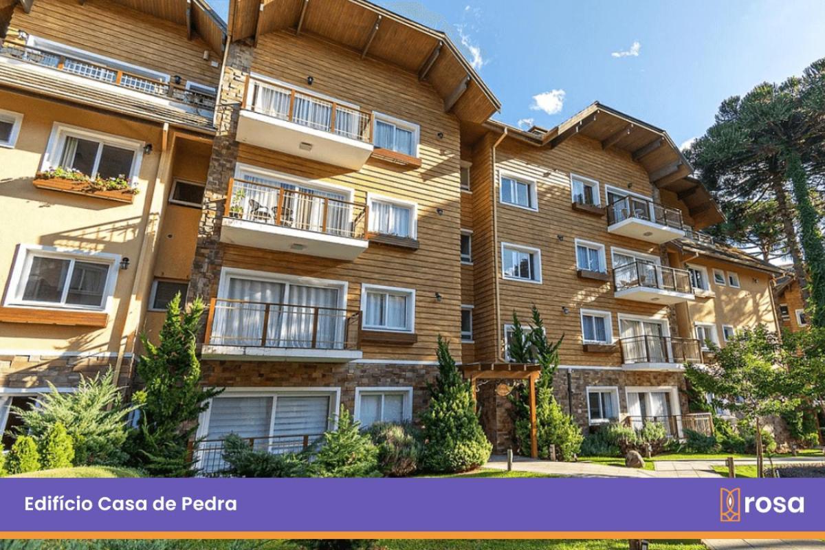 Rosa Edificio Casa De Pedra Leilighet Gramado Eksteriør bilde